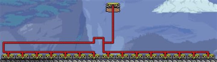 A lot of teleporters, 1 single wire