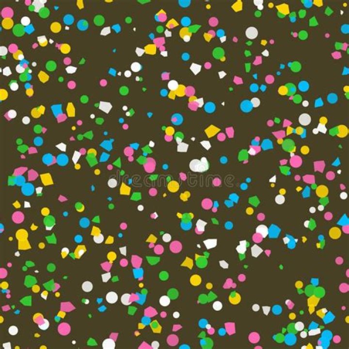 a random scattering of colorful dots