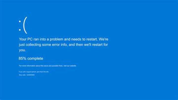 a screengrab of the error in question