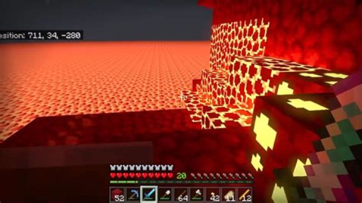 A screenshot from minecraft in first person view, looking at a chest and with a message in chat