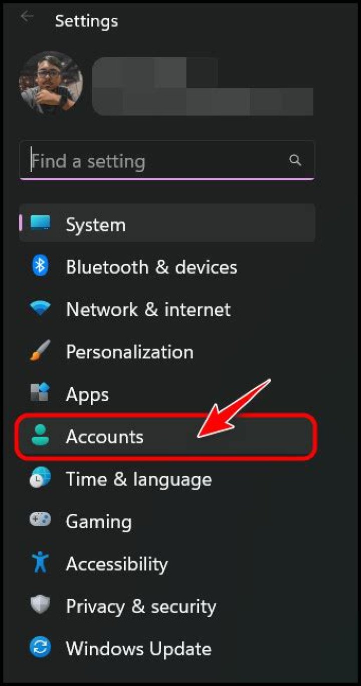 Accounts Tab