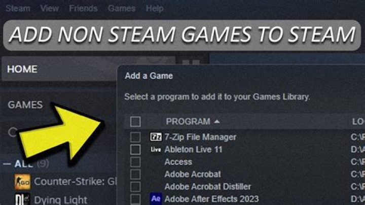 Add a Non-Steam Game