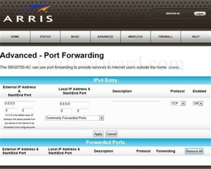 Advanced port forwarding