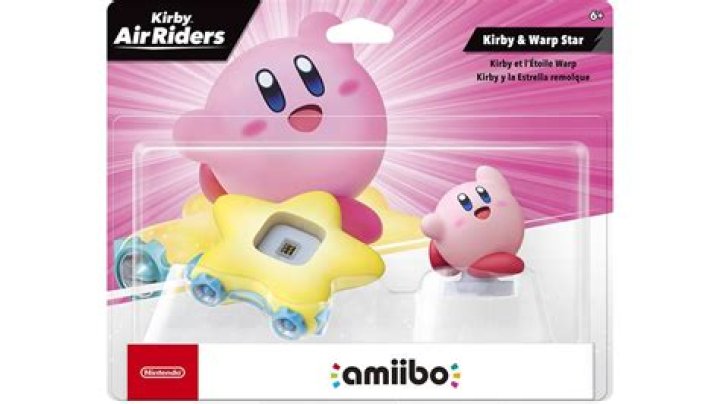 Amiibo page of Kirby Star Allies site, with red circle showing where the white heart is located