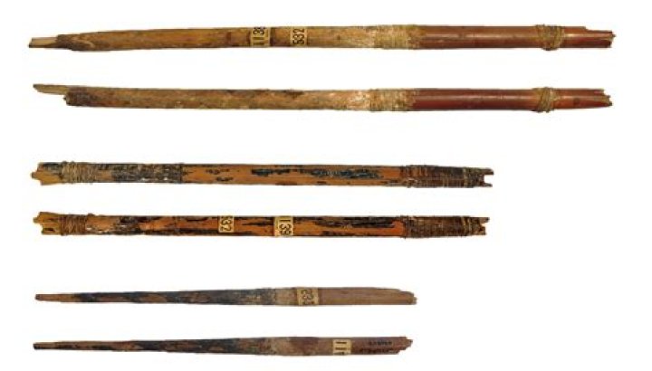 Ancient arrow in river