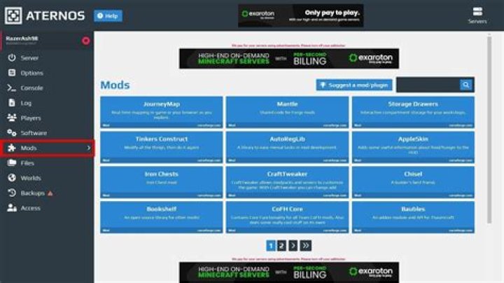 Aternos.org supports all versions