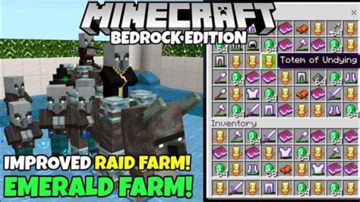 Bedrock edition raid farms