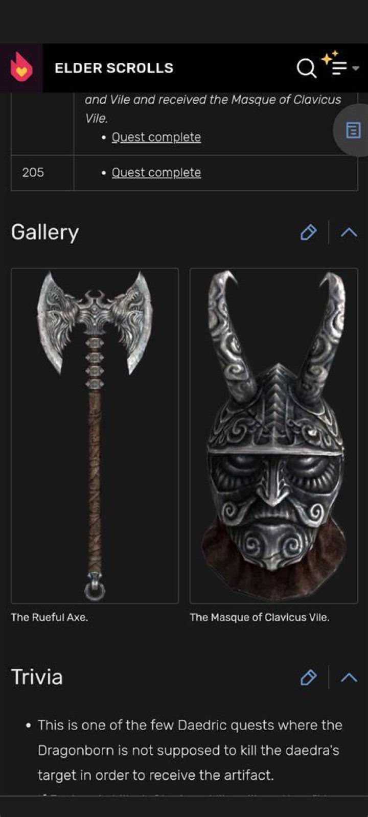 Can I keep the Rueful Axe and get Clavicus Vile's Mask?