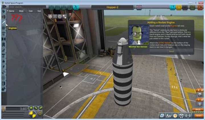 Cannot finish "Intermediate Construction" in Training, because engine is not available