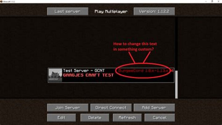 Change Minecraft Server Name?