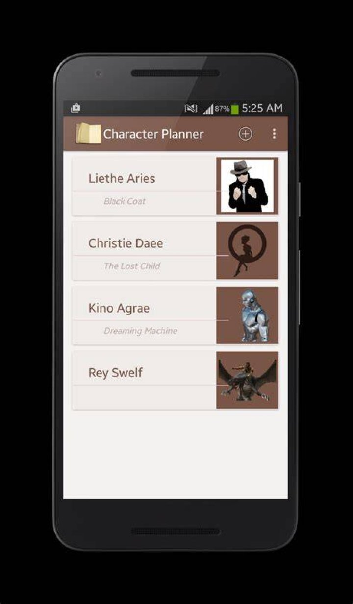 character planner