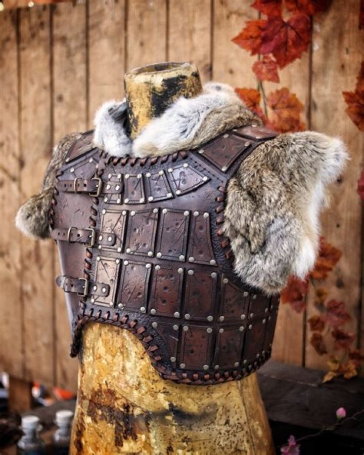 character wearing leather armour