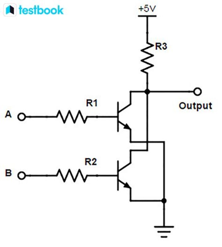 Circuit diagram of a NOT gate