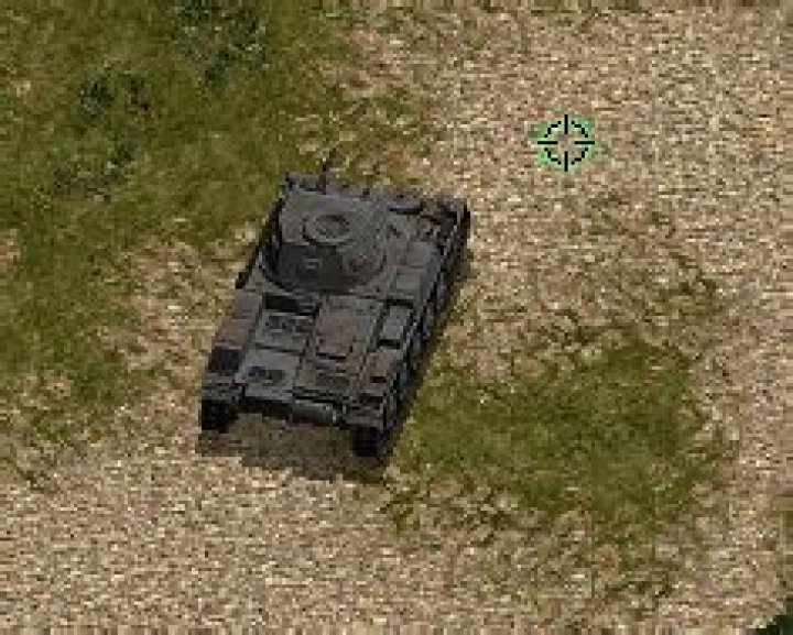 Commandos - Panzer II Tank with move cursor
