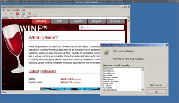 Configure Wine