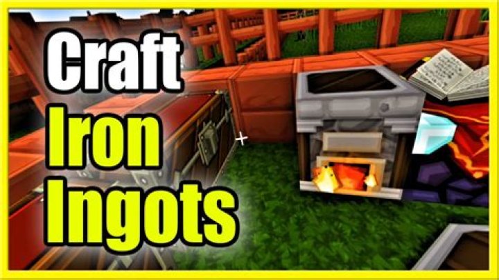 Crafting an Iron Ingot into Iron Nuggets.