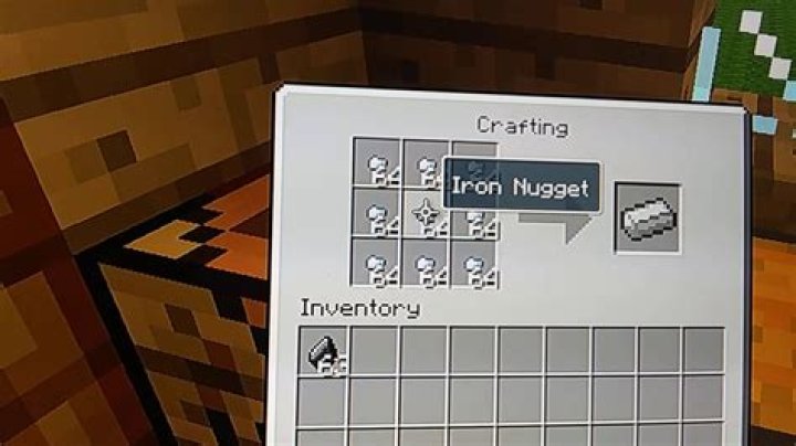 Crafting ingot into nuggets