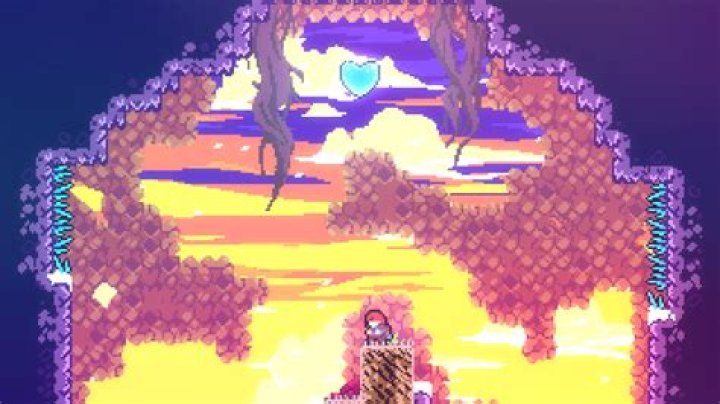 Crystal Heart positioned high above Madeline