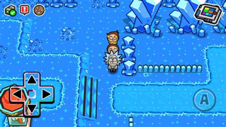 dazed Morty on the ice world