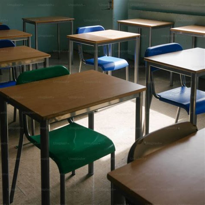 Desks in a row
