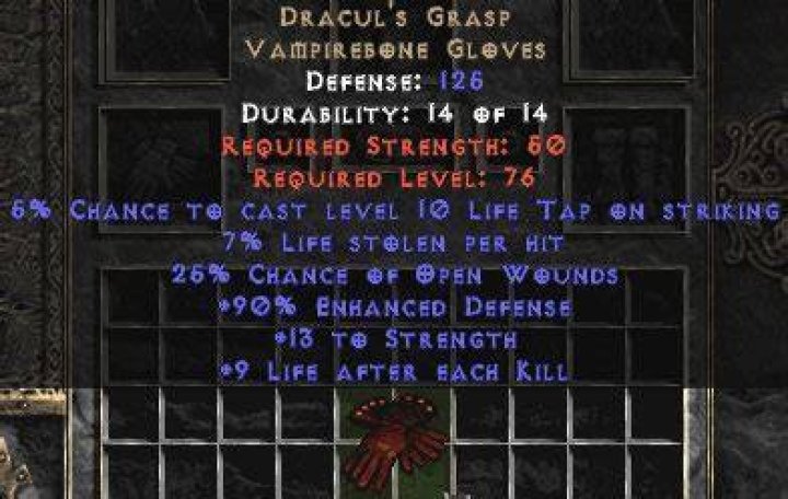 Diablo 2 - Does Dracul's Grasp cast life tap on Javazon?