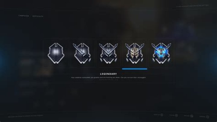 Difficulty selection screen