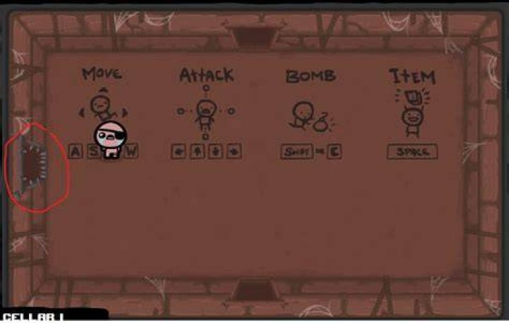 Door with teeth from Binding of Isaac