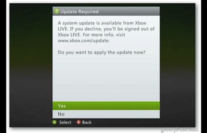 Downloading an Xbox 360 update fails every time