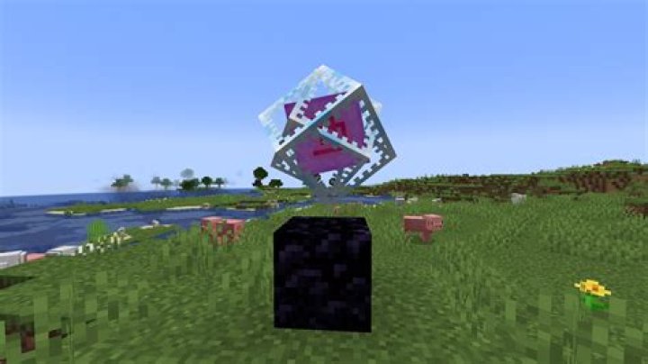 End Crystal on top of Command Block