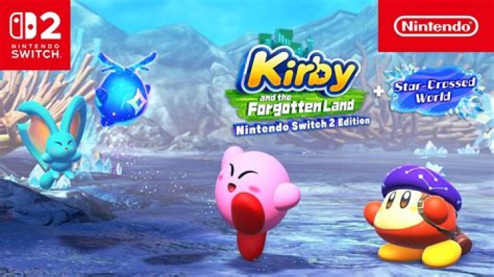 Features page of Kirby Star Allies site, with red circle showing where the white heart is located