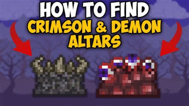 Finding Demon Altars in Terraria