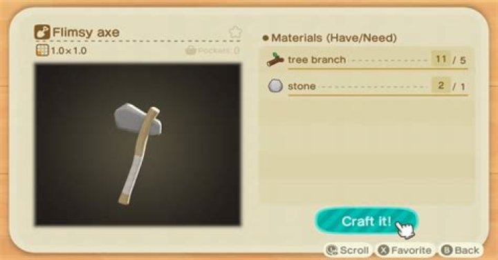 flimsy axe recipe