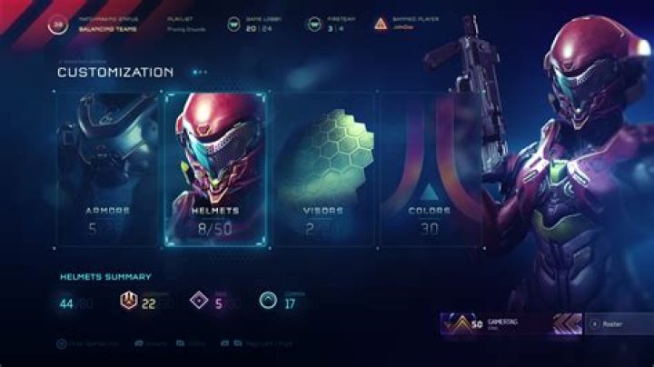 halo 5 customization page