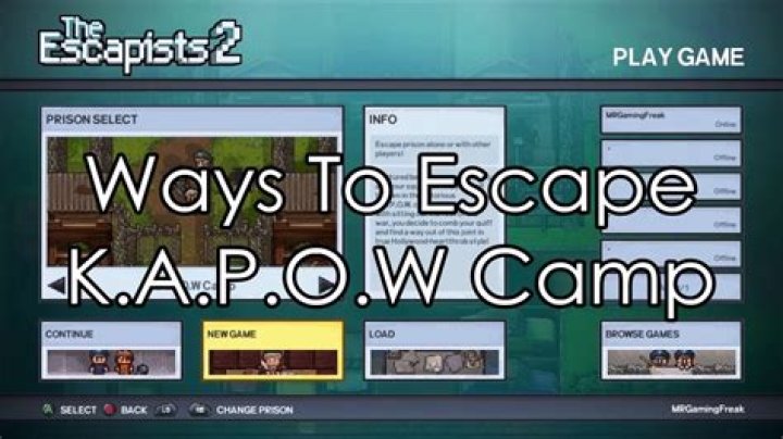 Help to escape solo from K.A.P.O.W. in the Escapists 2