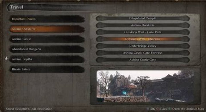 How can I access the map in Sekiro pc version?