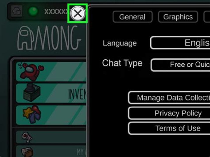 How can I disable Quick Chat in Among Us on the Nintendo Switch?