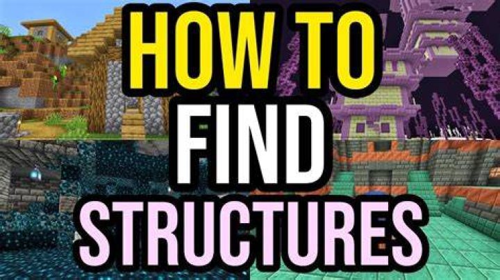 How can I easily find structures in Minecraft?