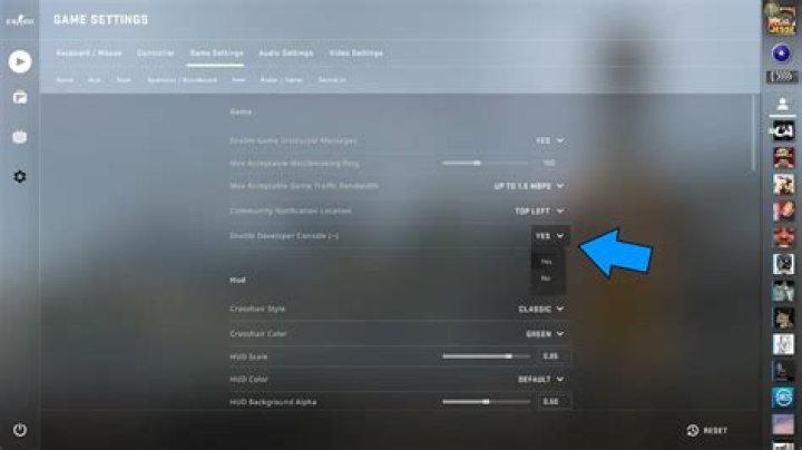 How can I enable the developer console on a non-US keyboard?