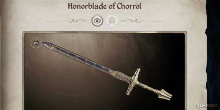 How can I get the Honorblade of Chorrol back in Oblivion?