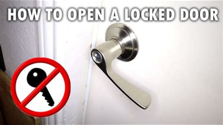 How can I open this locked door?