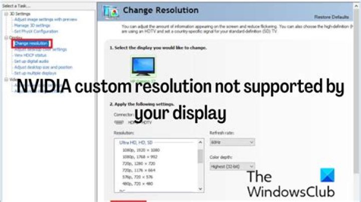 How can I use a custom resolution?
