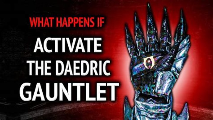 How do I activate the Daedric gauntlet in the Midden? [duplicate]