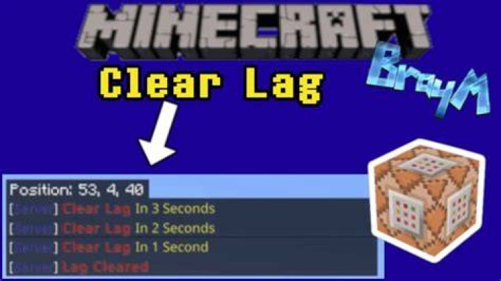 how do i clear block lag?