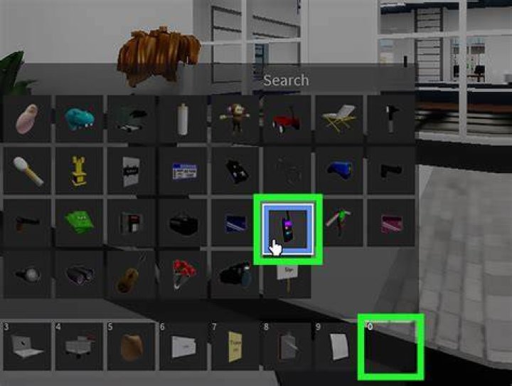 How do I drop items in a specific location?