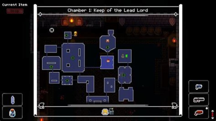 How do I drop things in the Gungeon?