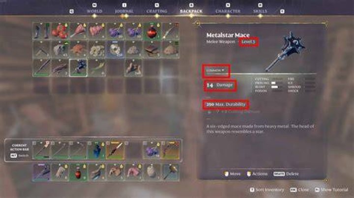 How do the weapon stats scale per upgrade?