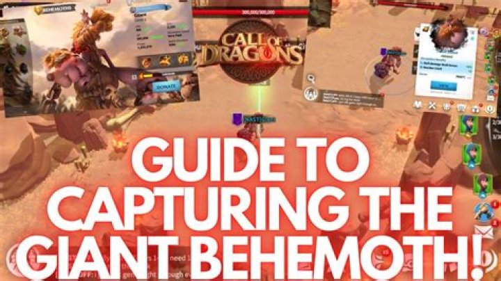 How do you capture a behemoth?