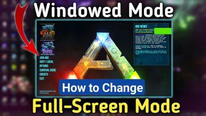 How do you enable windowed full-screen mode?