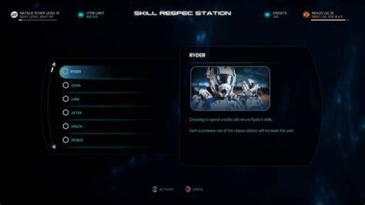 How do you respec in Mass Effect 2?