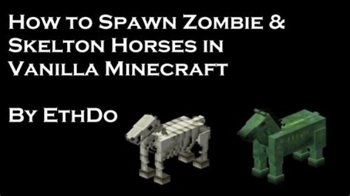 How do Zombie and Skeleton Horses spawn?